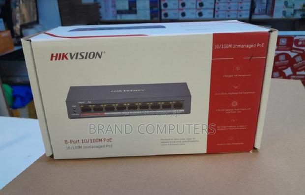 Hikvision 8 Ports 100mbps Unmanaged Poe Switch