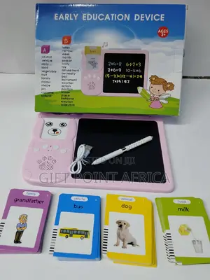 Educational 2 in 1 Flash Card Reader With LCD Writing Pad