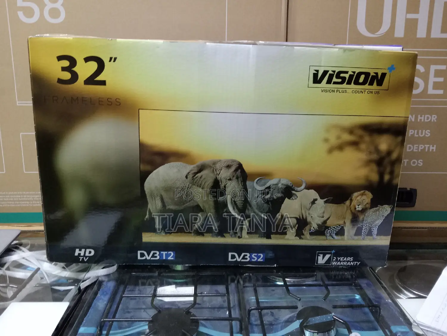 Vision Plus VP8832DF 32" HD Frameless Digital LED TV