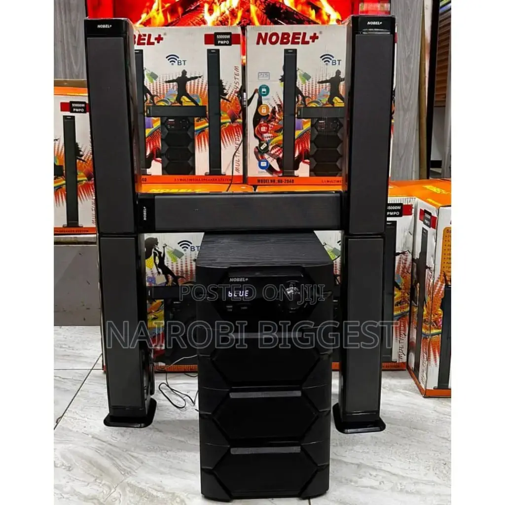 Amazing *Nobel NB-2040 Subwoofer 55000W 5.1ch Tallboys