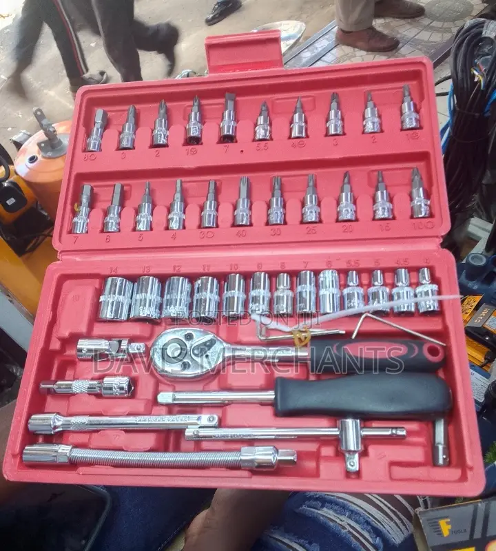 Deep Socket Wrench Set Chrome Set