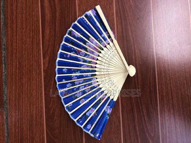 Blue Chinesse Vintage Fan - thumbnail 3
