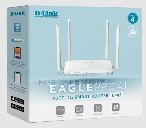 D-Link G403 Eagle PRO Ai N300 4G Smart Router - main view