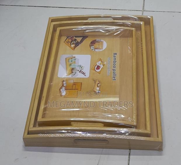 3pc Bamboo Serving Tray/Restaurant Trays