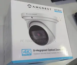 Amcrest Optical Zoom IP Poe Turret Camera, IP67 White IP8