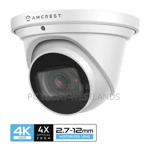 Amcrest Optical Zoom IP Poe Turret Camera, IP67 White IP8