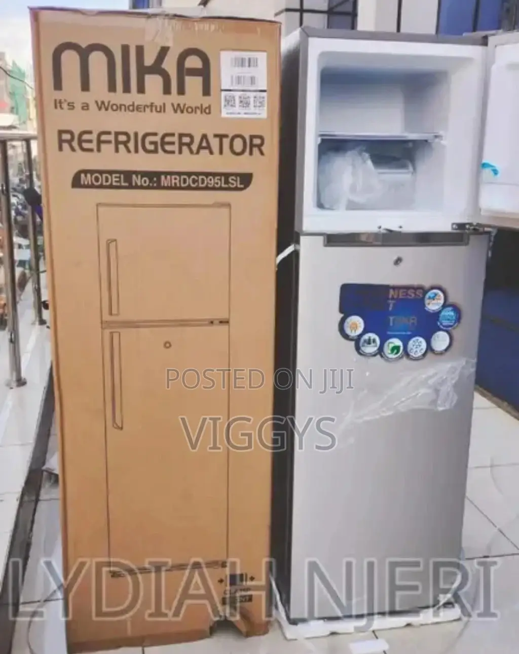 168 Double Door Fridge