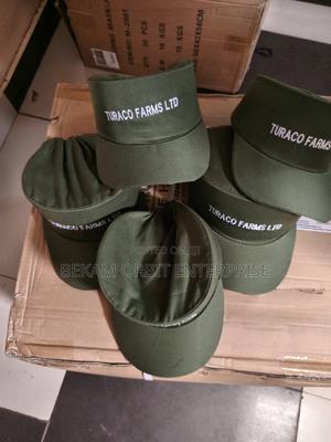 Branded Jungle Green Security Guards Caps - main view