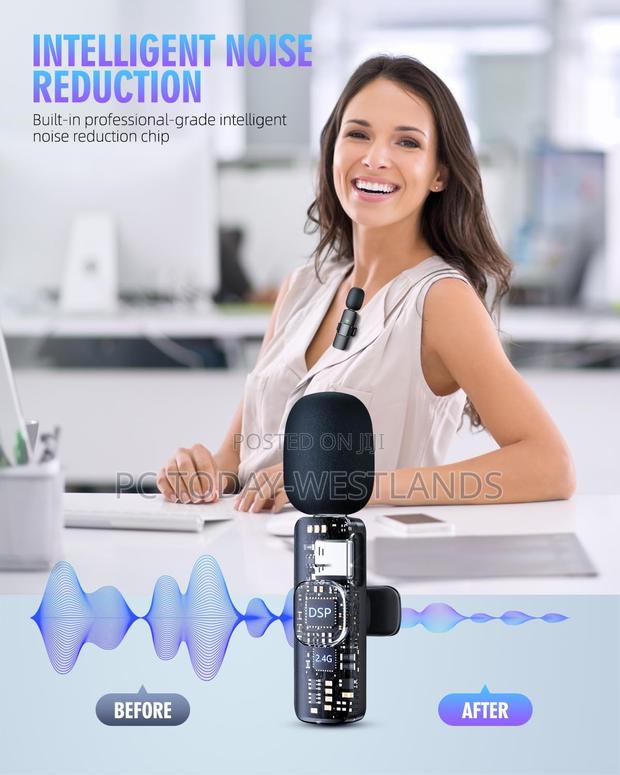 PQRQP 3 in 1 Wireless Lavalier Microphones for iPhone, iPad, - thumbnail 8