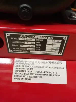Lenhard 100L Double Piston Petrol Air Compressor