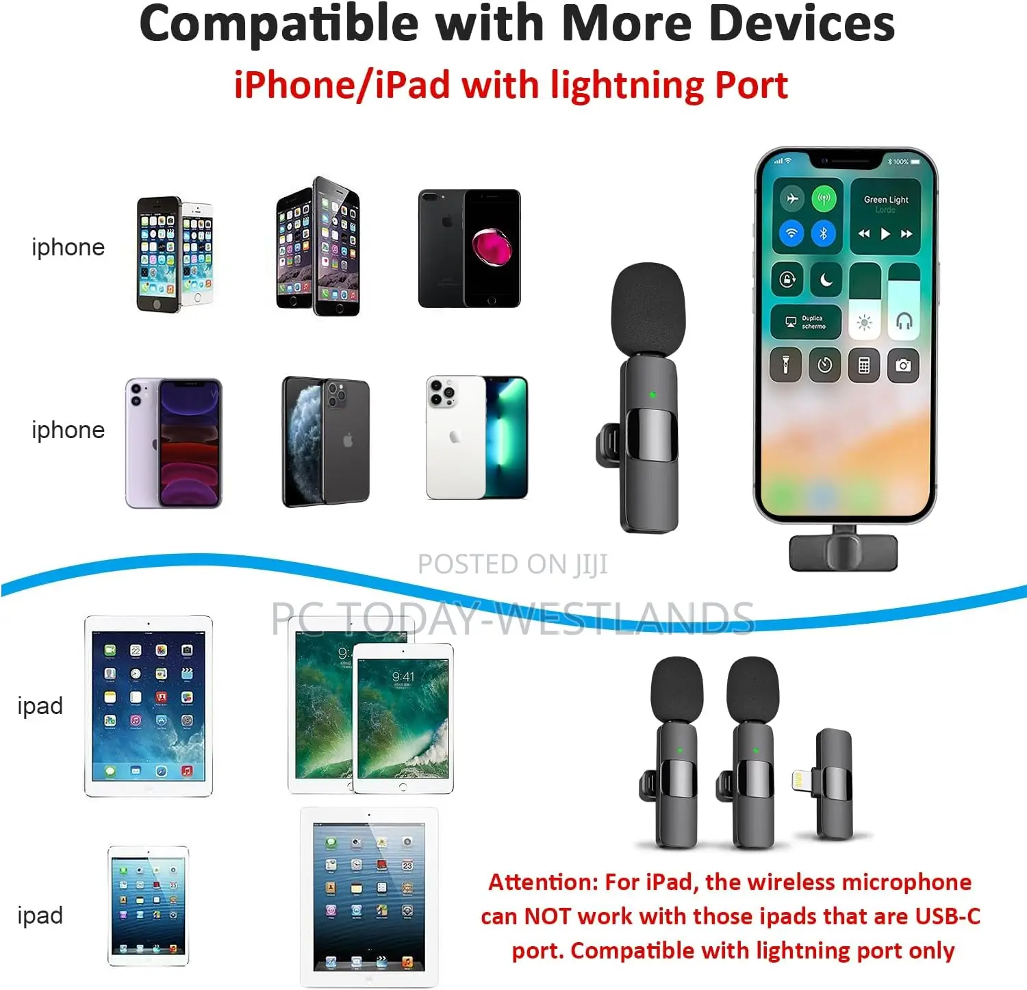 MAYBESTA Professional Wireless Lavalier Lapel Microphone