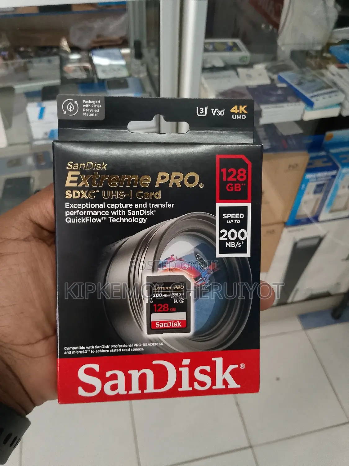 Sandisk Extreme Pro 128gb at the Shop