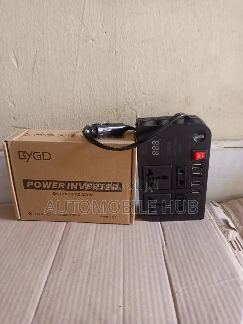 300w Power Inverter Ac to Dc Cigarette Lighter Charger