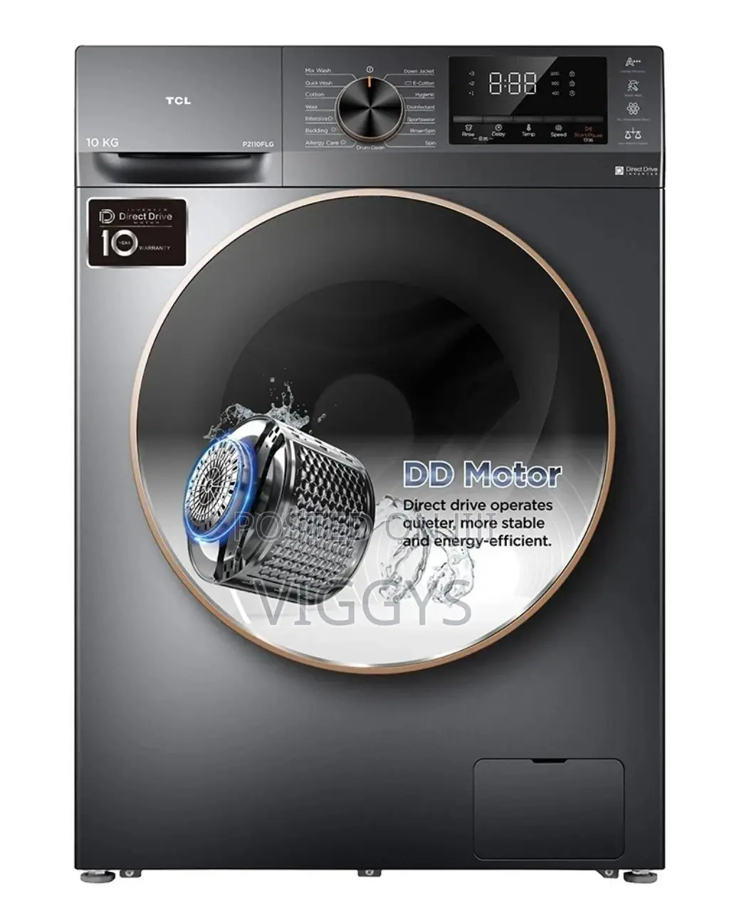 9kg TCL Washing Machine Front Load