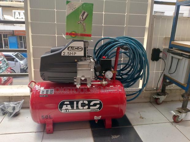AICO Japan 50L + Spray Gun + 6 Metres Compressor Pipe - main view
