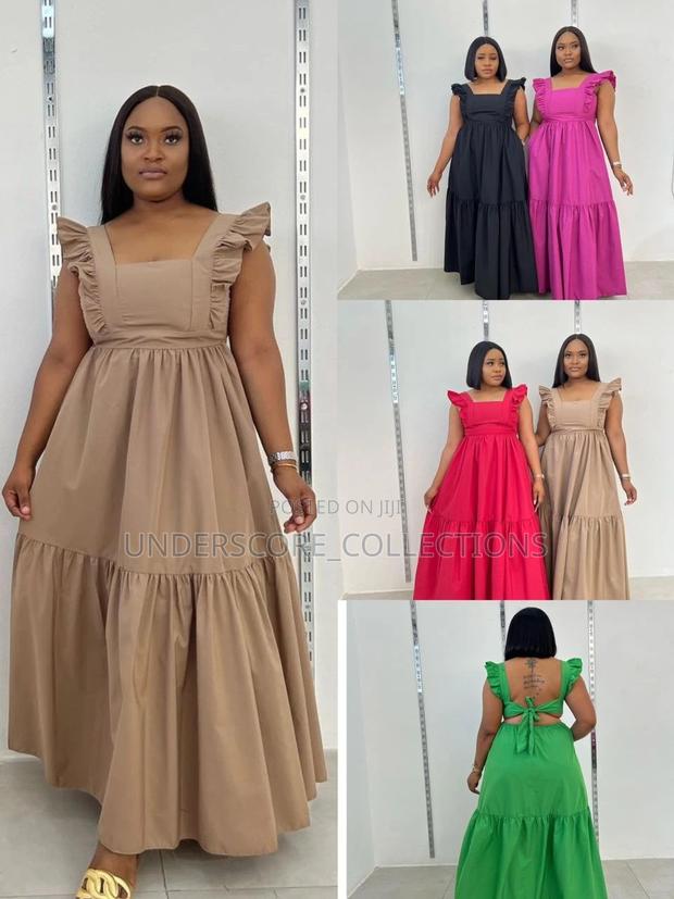 Plain Coloured Maxi Dresses Back Out - main view