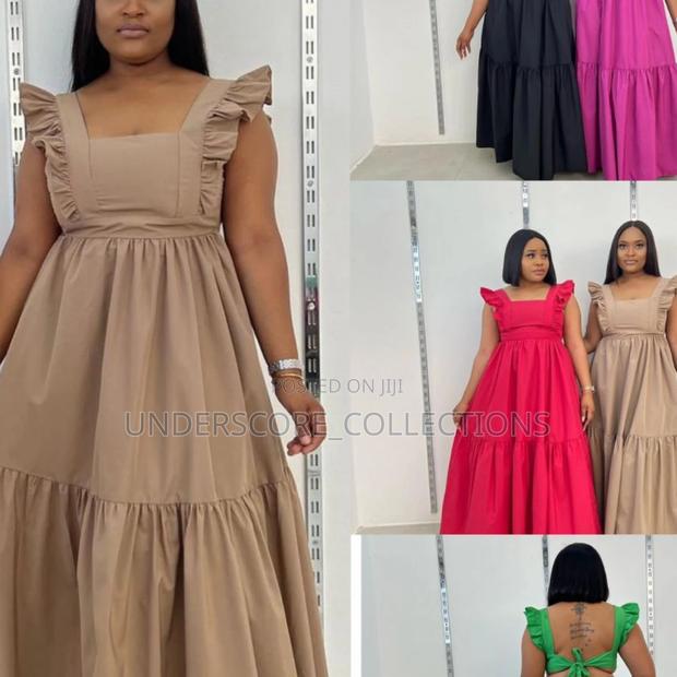 Plain Coloured Maxi Dresses Back Out - thumbnail 2