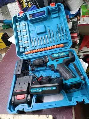 Cordless Drill With 2 Batteries and Bits