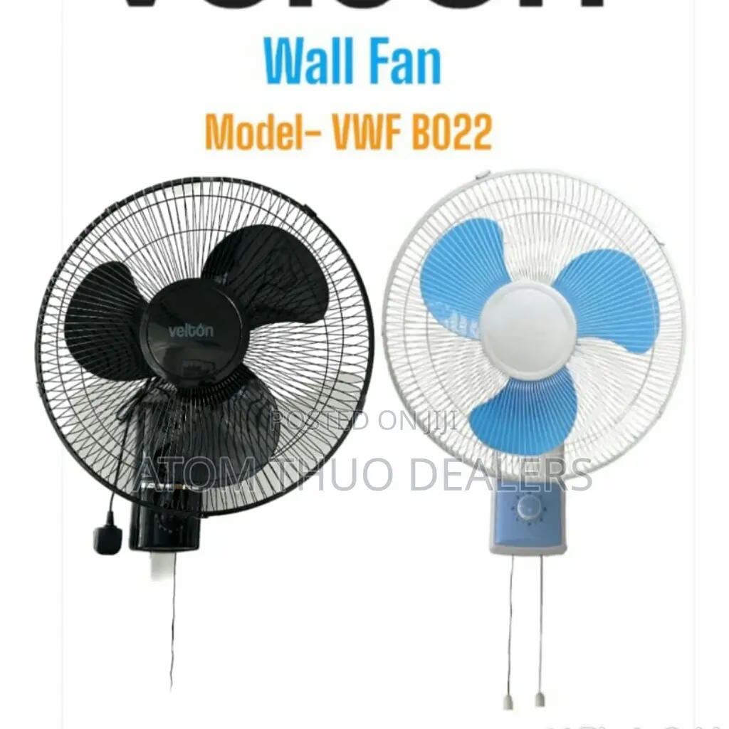 VWF B022 Velton Wall Mounted Fan 16 Inches 3 Speed
