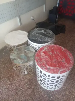 High-Quality Custom-Made Metallic Laser Cut Side Stools.