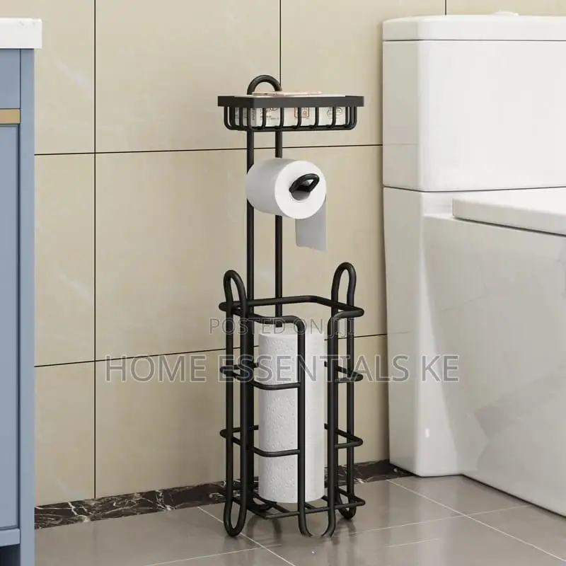 Multiple Toilet Paper Holder Floor Stand Rolling Paper Rack