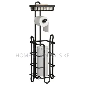 Multiple Toilet Paper Holder Floor Stand Rolling Paper Rack