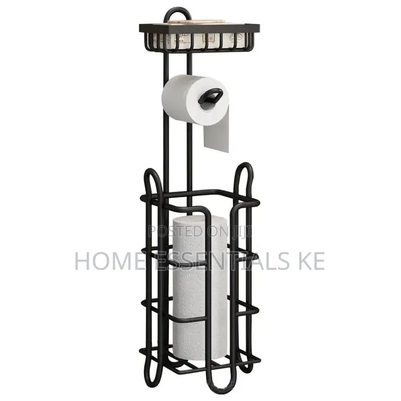 Multiple Toilet Paper Holder Floor Stand Rolling Paper Rack