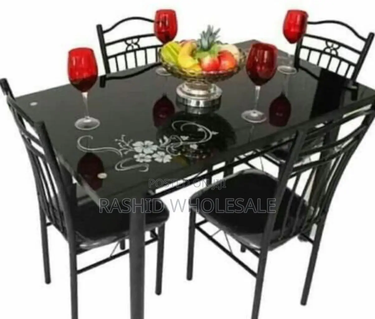 Glass Dining Table 4 Seater Dt-132,