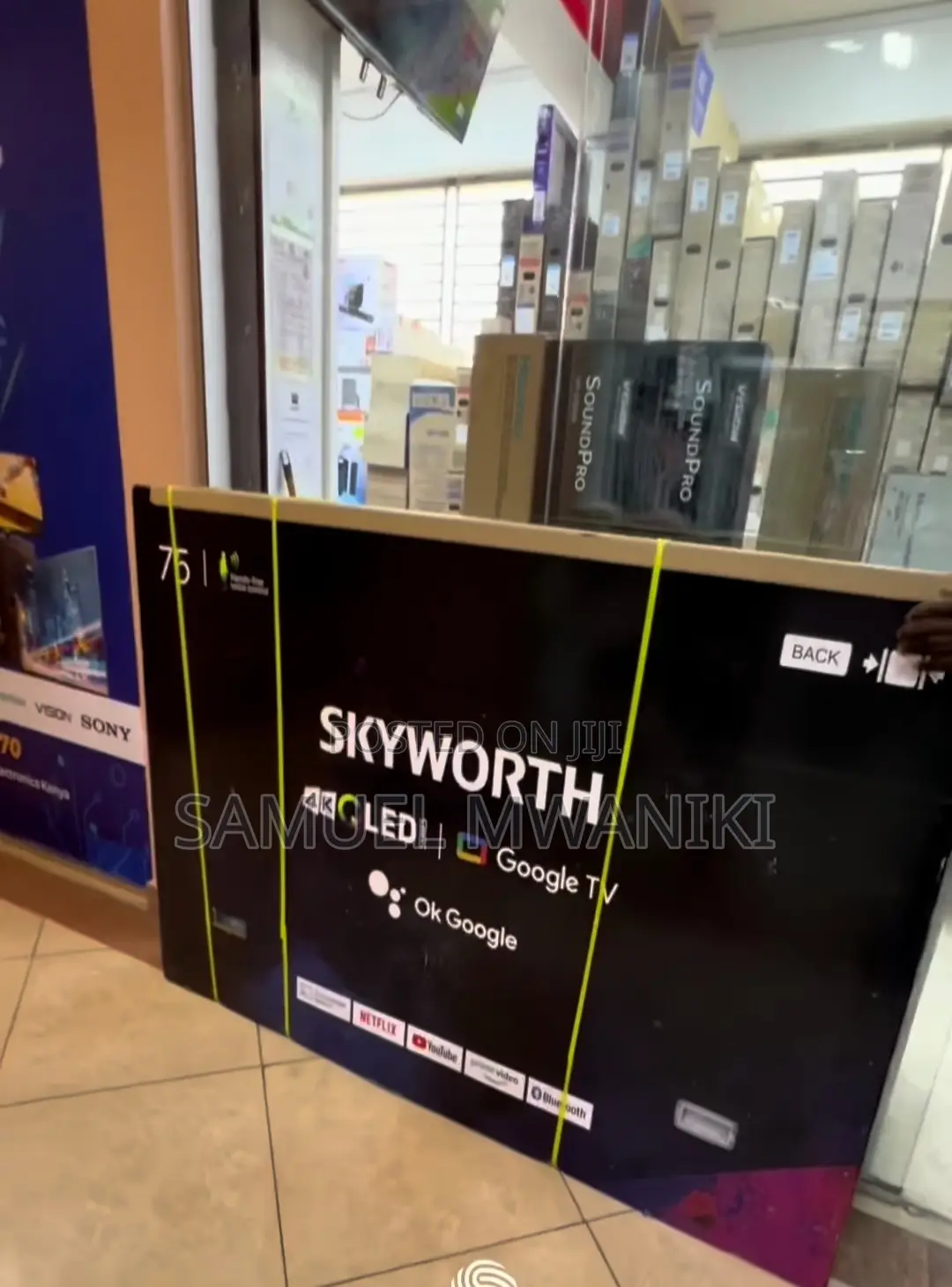 Skyworth 75′′ Uhd Qled Smart Google Tv + Netflix Youtube