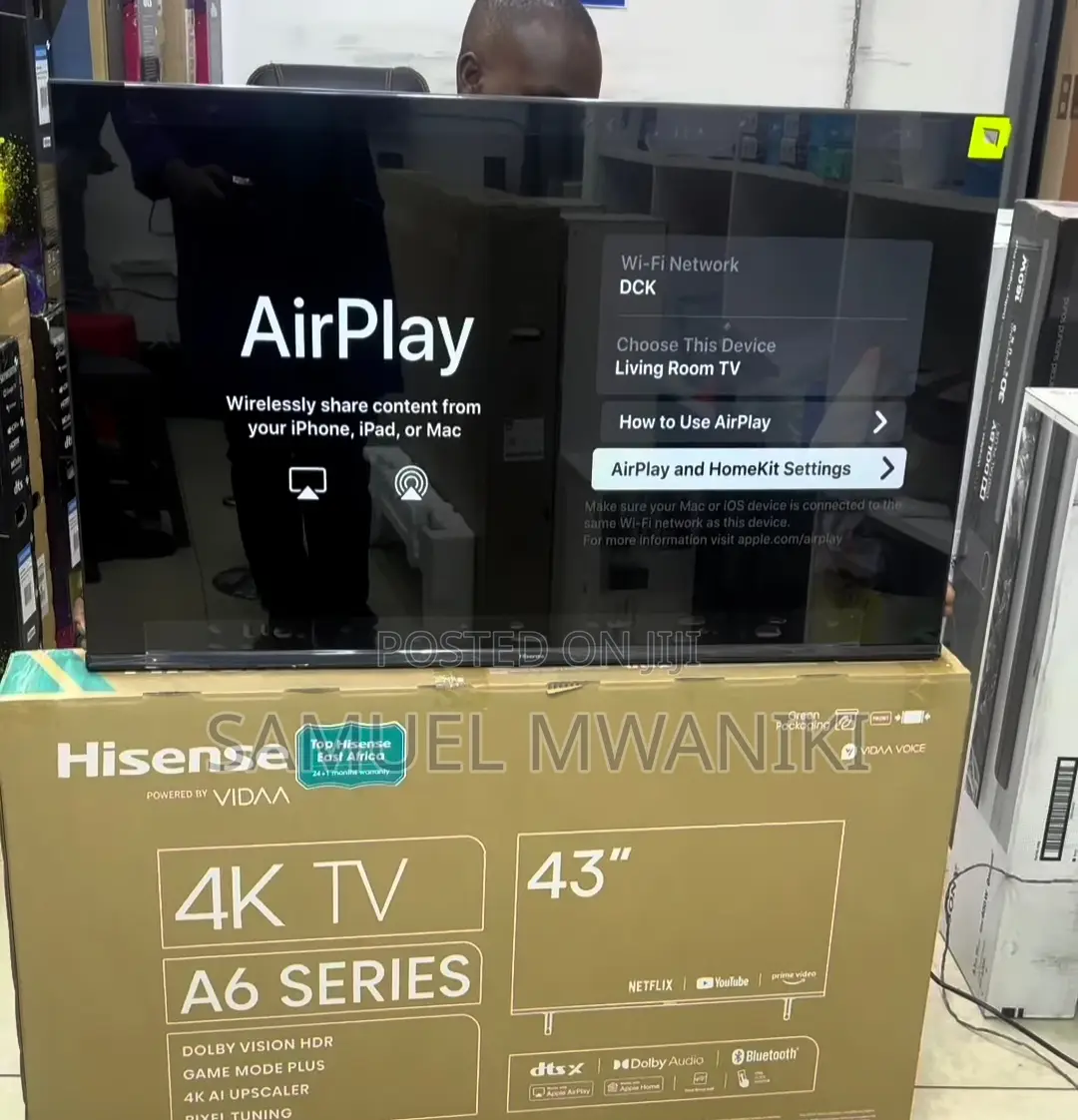 Hisense 43" Smart Uhd Frameless Tv Voice Command 2024 Model
