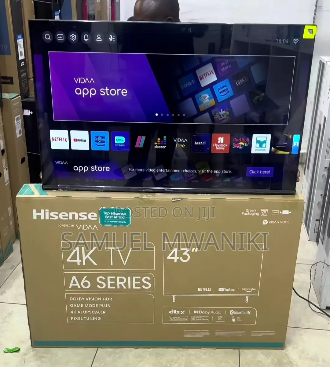 Hisense 43" Smart Uhd Frameless Tv Voice Command 2024 Model
