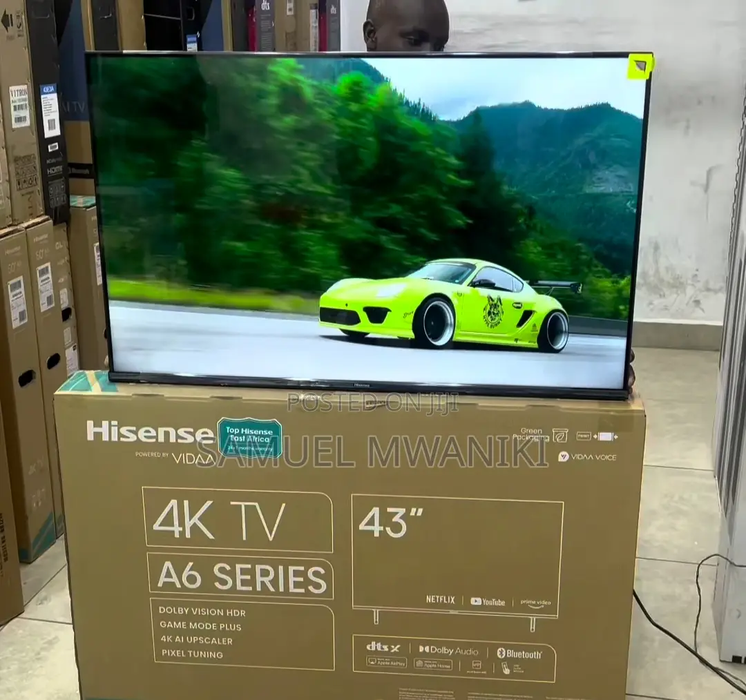 Hisense 43" Smart Uhd Frameless Tv Voice Command 2024 Model