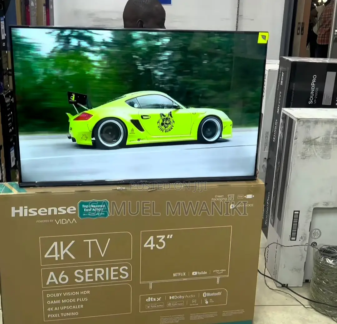Hisense 43" Smart Uhd Frameless Tv Voice Command 2024 Model