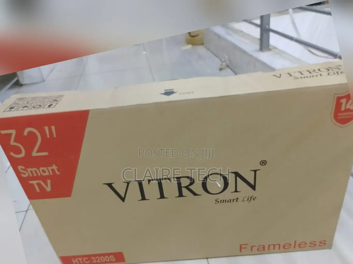 Vitron 32 Inches Smart Android Flameless Tv Htc3200s