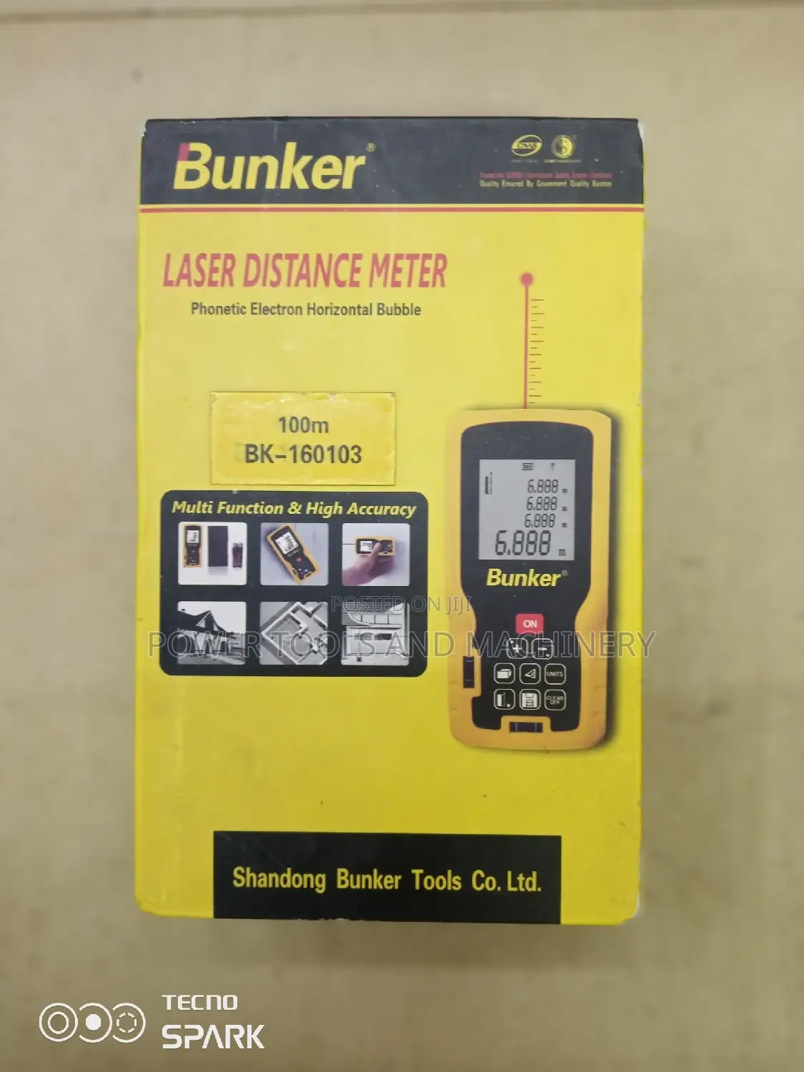 Bunker Laser Distance Meter 100m