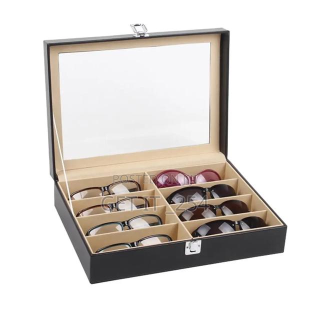 *8 Grid Glasses Organizer/ Storage Box*
 Portable - main view