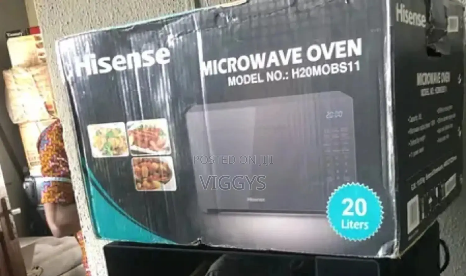 Hisence Black Microwave