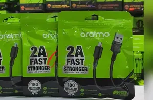 Black Oraimo Micro USB OCD-M53 Cable Available