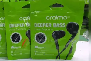 Black Oraimo Conch 2 OEP-E11 Earphones Available