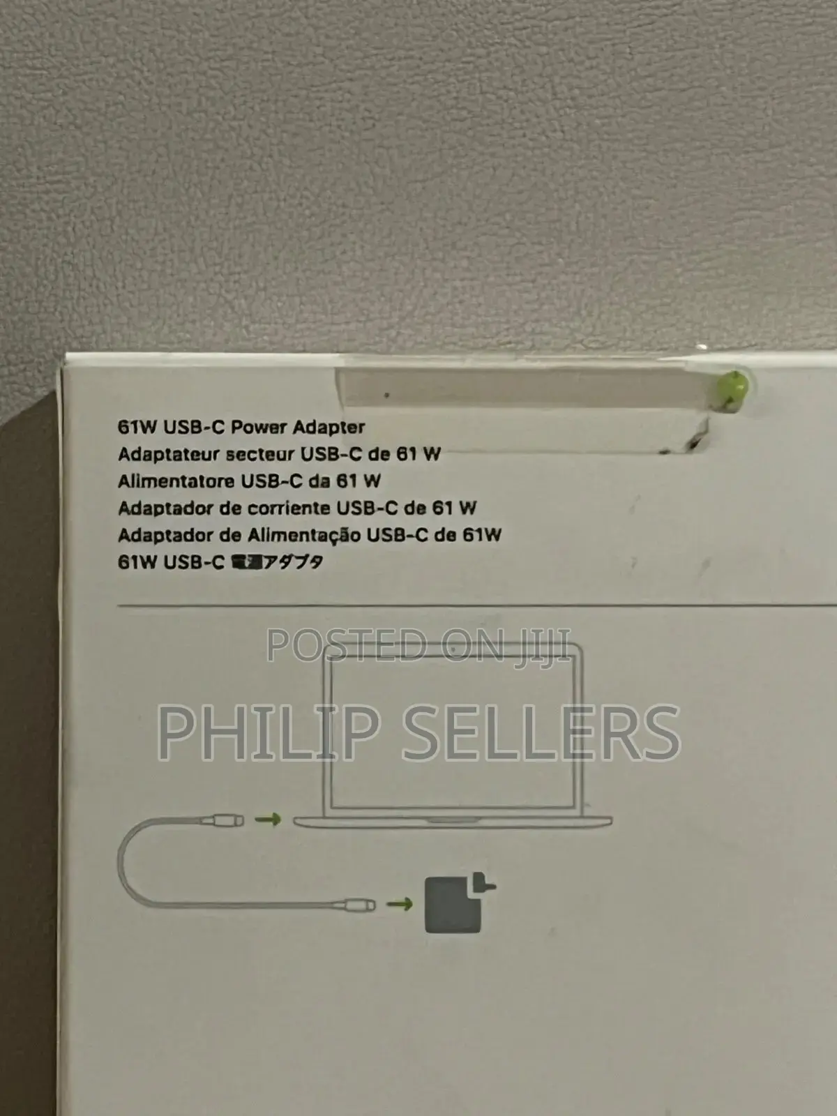 Apple Oem 61W Usb-C Power AC Adapter Mrw22ll/a Genuine for M