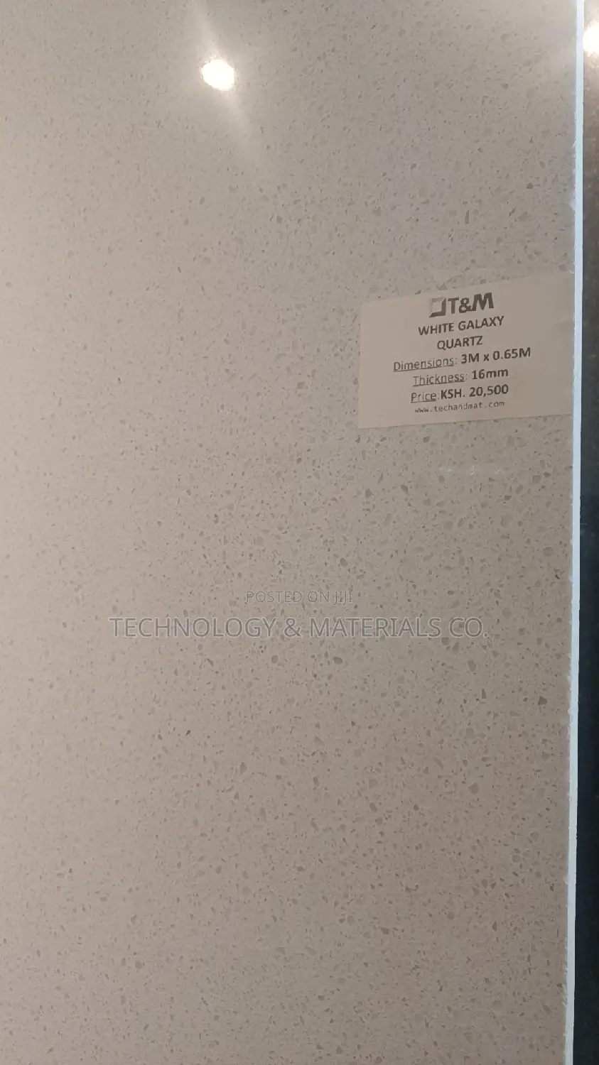 White Galaxy Quartz Kitchen Countertop