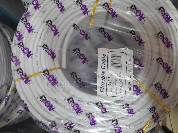 Flex Cable 2.5mm, 3 Core, 91.44mts, White. - thumbnail 2