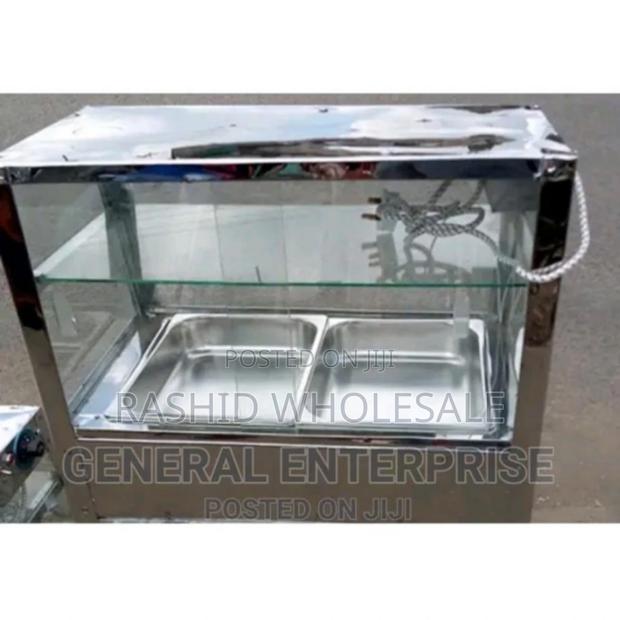 Double Insert Chips Warmer. Food Display