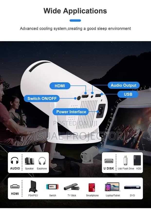 Hy300 - Basic Projector 130 Inch Screen (Not Android) - thumbnail 3