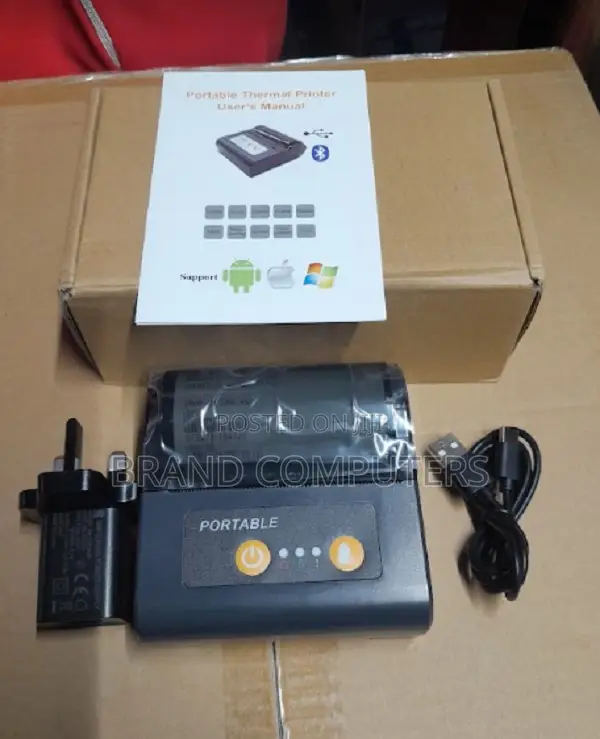 80mm Portable 80mm Bluetooth Thermal Printer With Battery