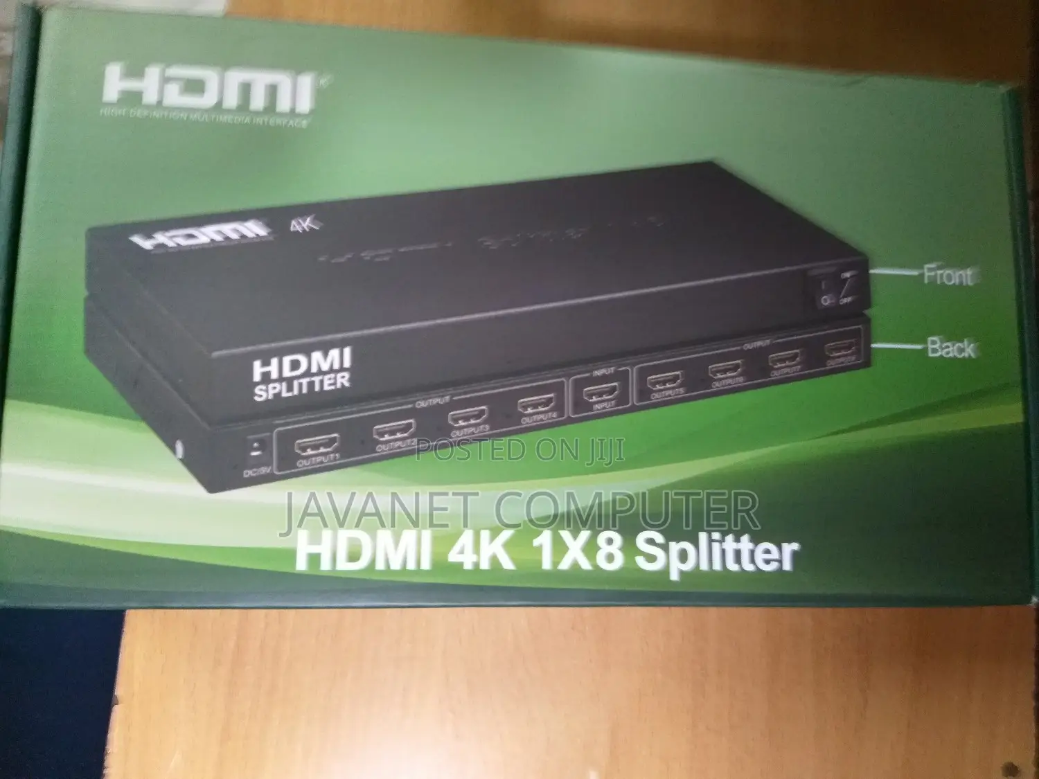 Lime-Green Hdmi Splitter 1x8