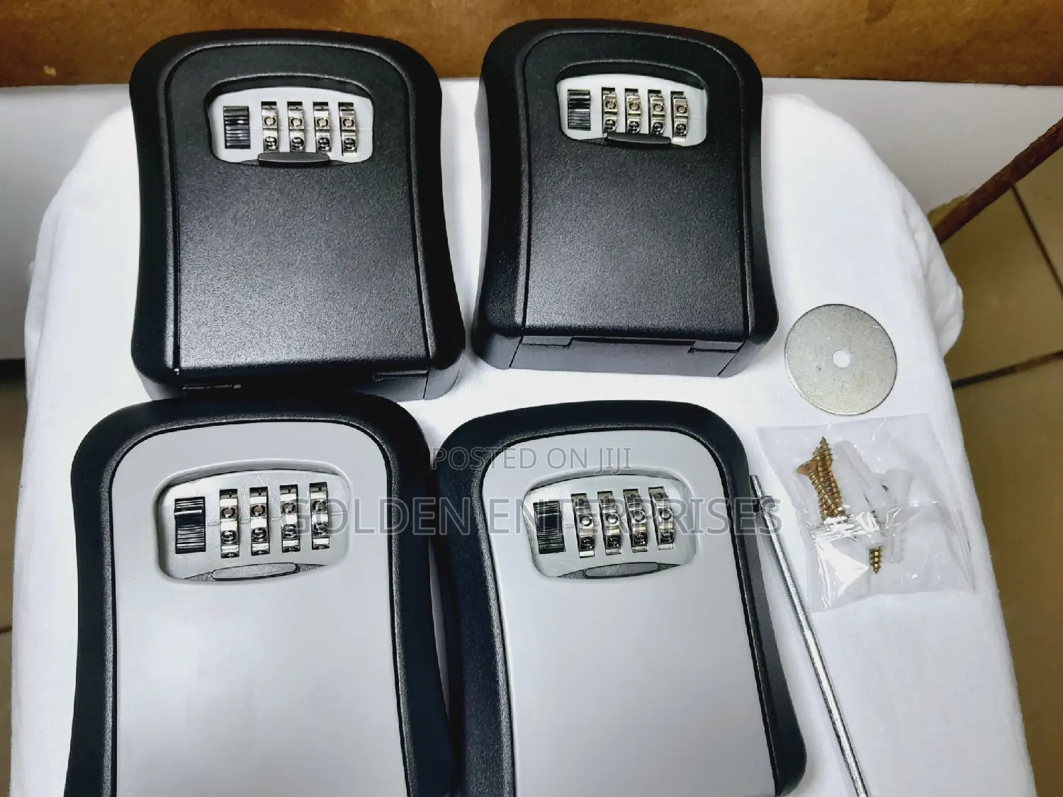 Full Metallic Airbnb Wall Mount Key Lock Box