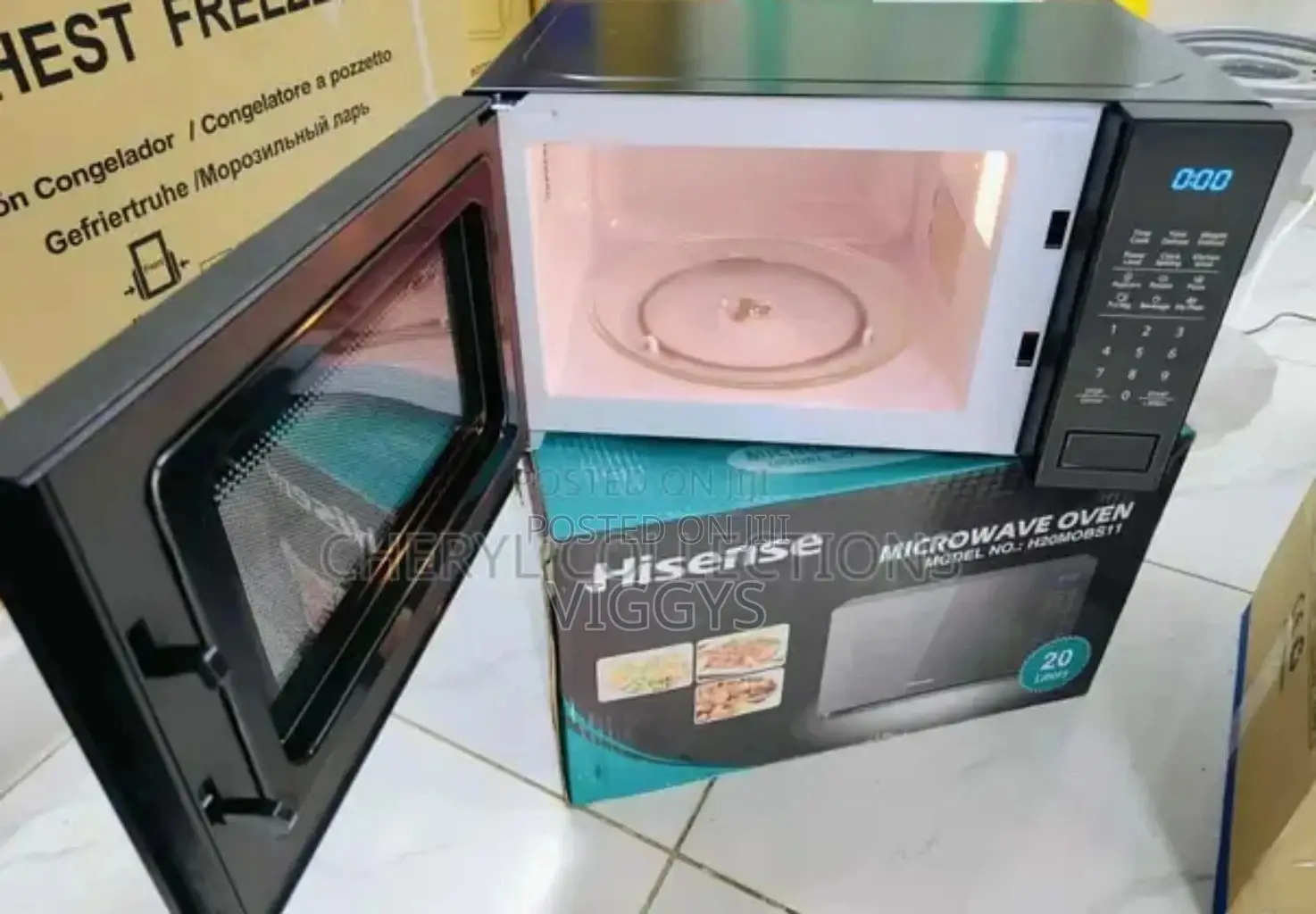 Black Digital Microwave Hisence