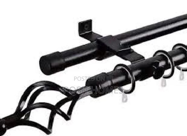Extendable 3M Double Curtain Rods
