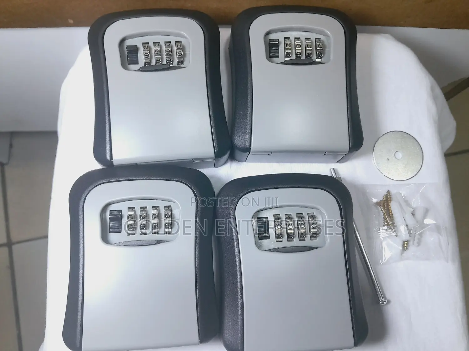 Full Metallic Airbnb Wall Mount Key Lock Box